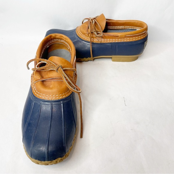 L.L. Bean The Original Duck Rain Boot Navy Shoe Size 9 - Picture 4 of 12